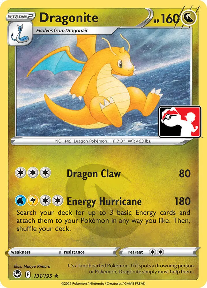 Dragonite, Prize Pack Series Cards 131/195
