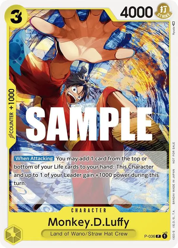 Monkey.D.Luffy (Pre-Release Tournament), One Piece Promotion Cards P-036