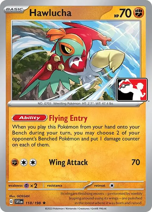 Hawlucha, Prize Pack Series Cards 118/198