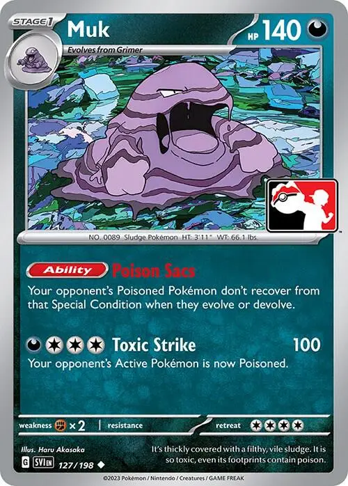Muk, Prize Pack Series Cards 127/198