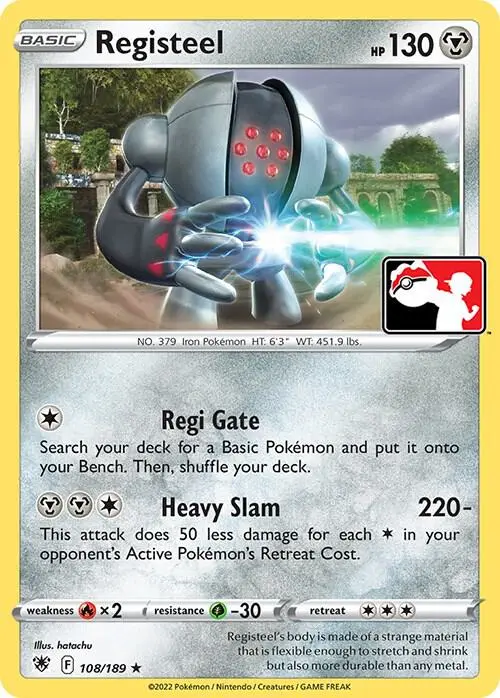 Registeel, Prize Pack Series Cards 108/189