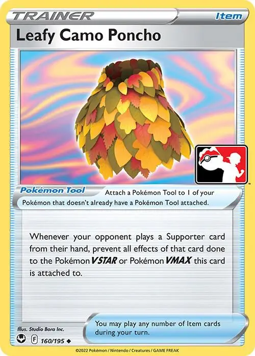 Leafy Camo Poncho, Prize Pack Series Cards 160/195