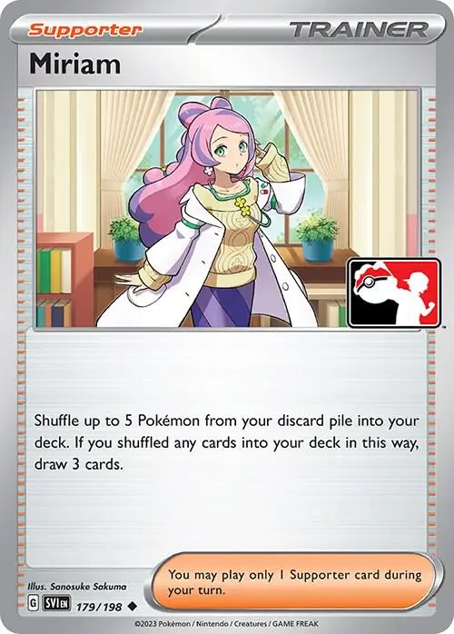 Miriam, Prize Pack Series Cards 179/198
