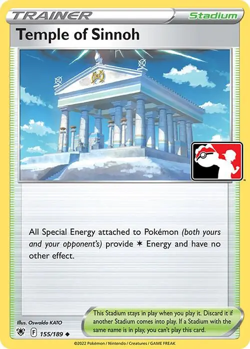 Temple of Sinnoh, Prize Pack Series Cards 155/189