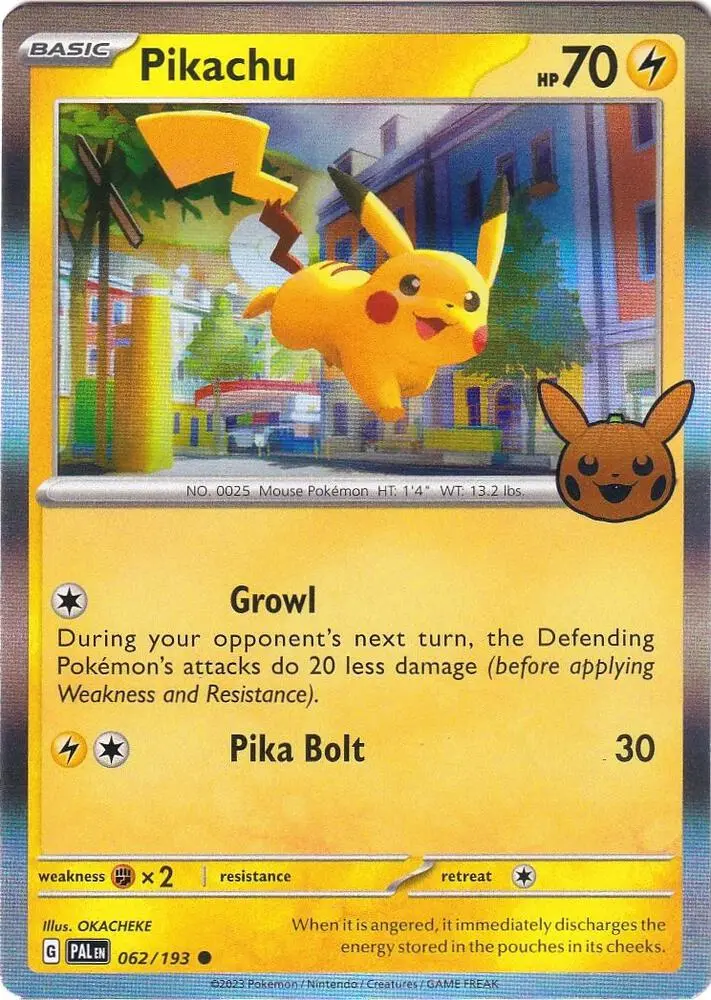 Pikachu, Trick or Trade BOOster Bundle 2023 062/193