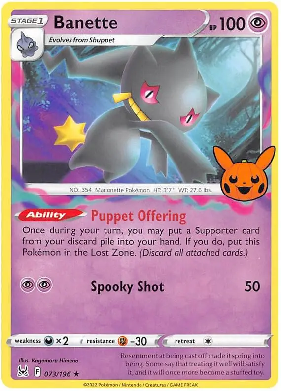 Banette, Trick or Trade BOOster Bundle 2023 073/196