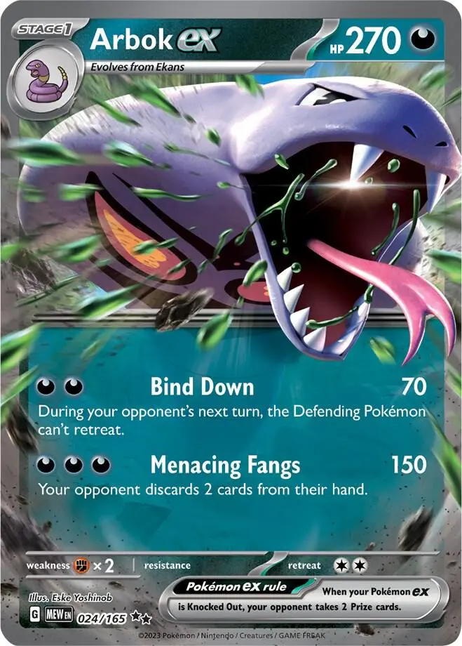 Arbok ex, Pokémon 151 024/165