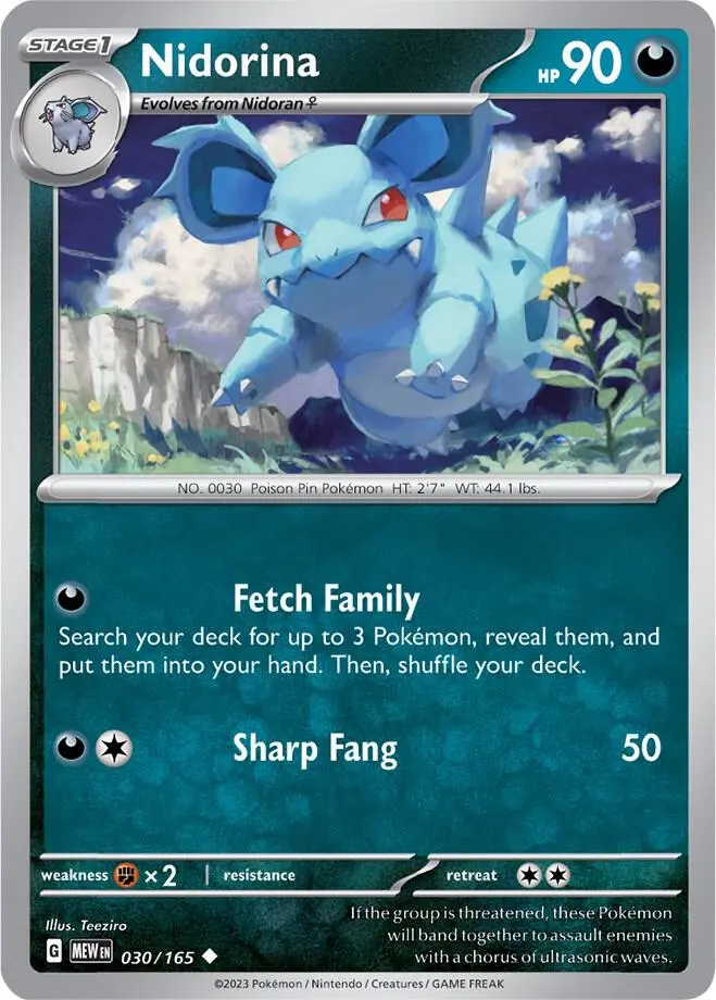 Nidorina, Pokémon 151 030/165
