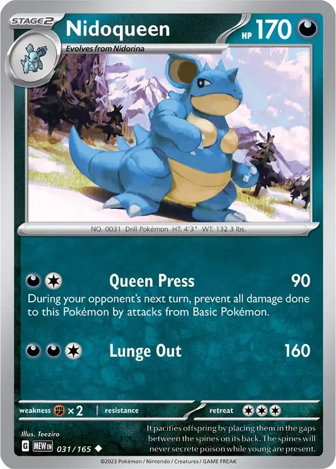 Nidoqueen, Pokémon 151 031/165
