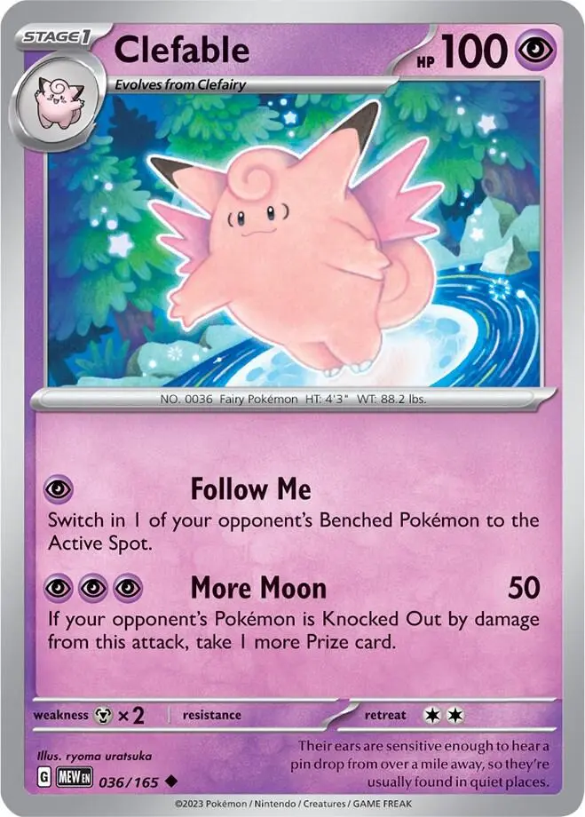 Clefable, Pokémon 151 036/165