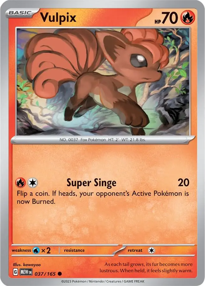 Vulpix, Pokémon 151 037/165
