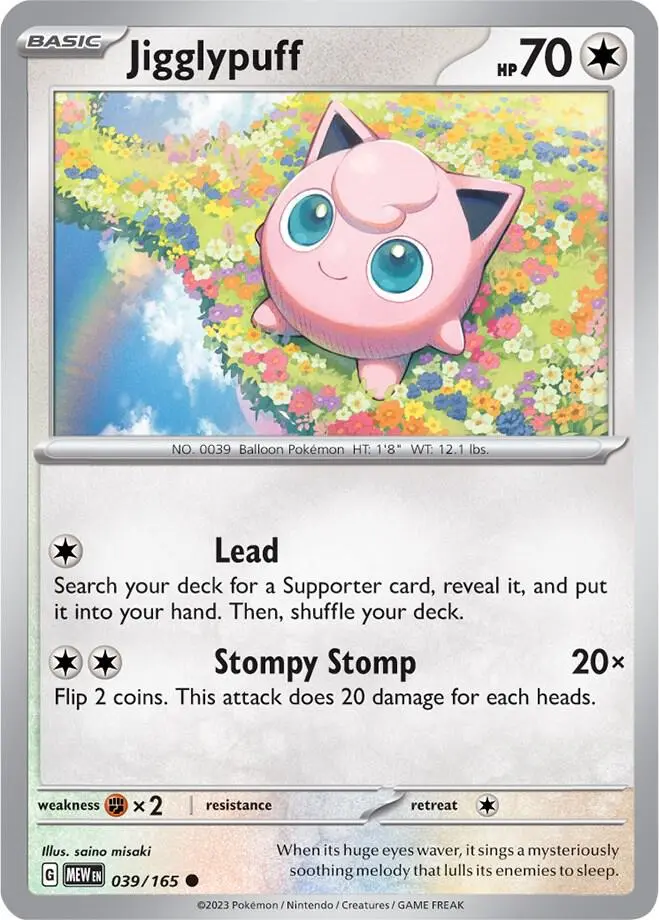 Jigglypuff, Pokémon 151 039/165