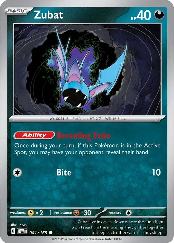 Zubat, Pokémon 151 041/165