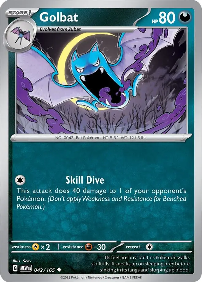 Golbat, Pokémon 151 042/165