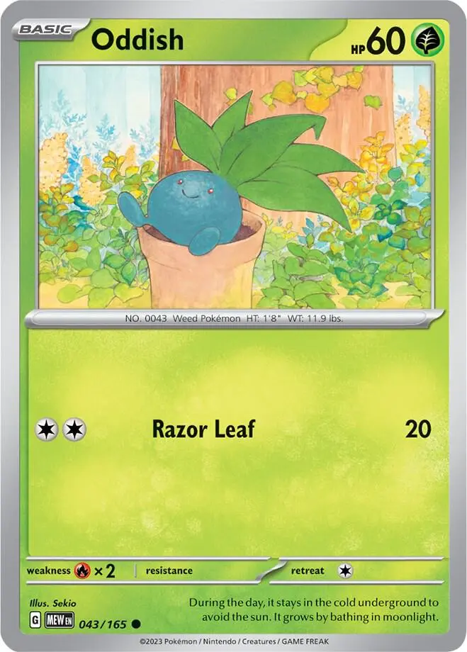 Oddish, Pokémon 151 043/165