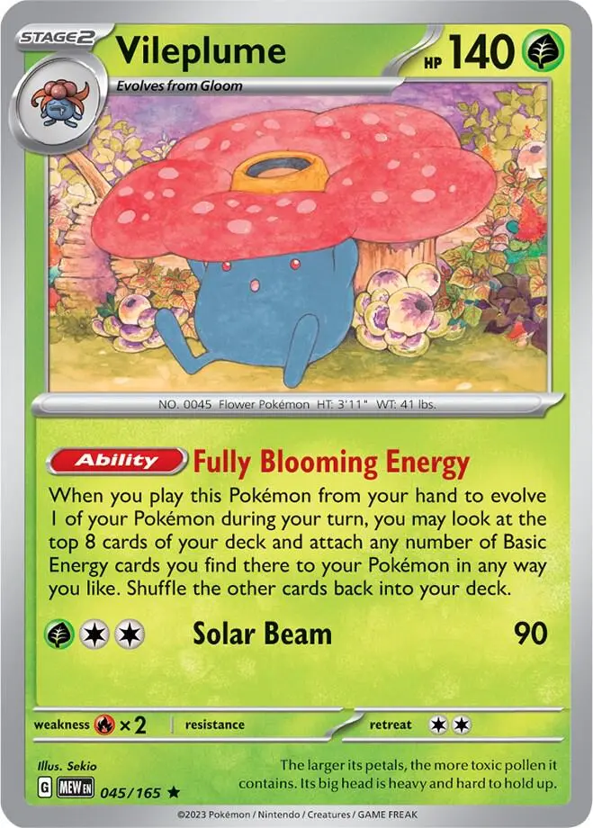 Vileplume, Pokémon 151 045/165