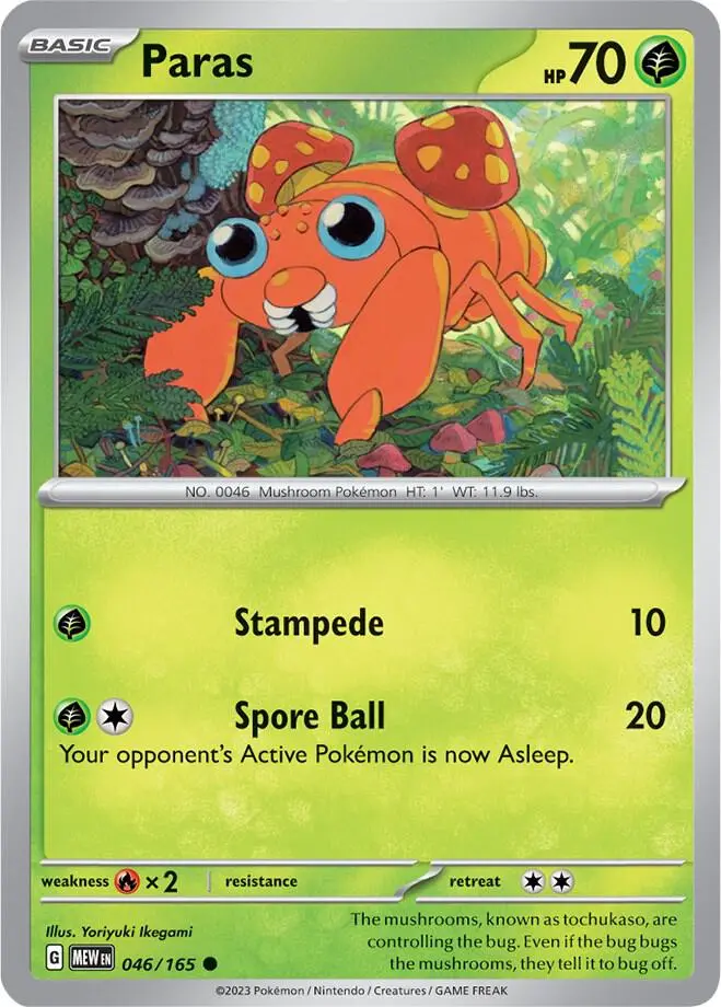 Paras, Pokémon 151 046/165