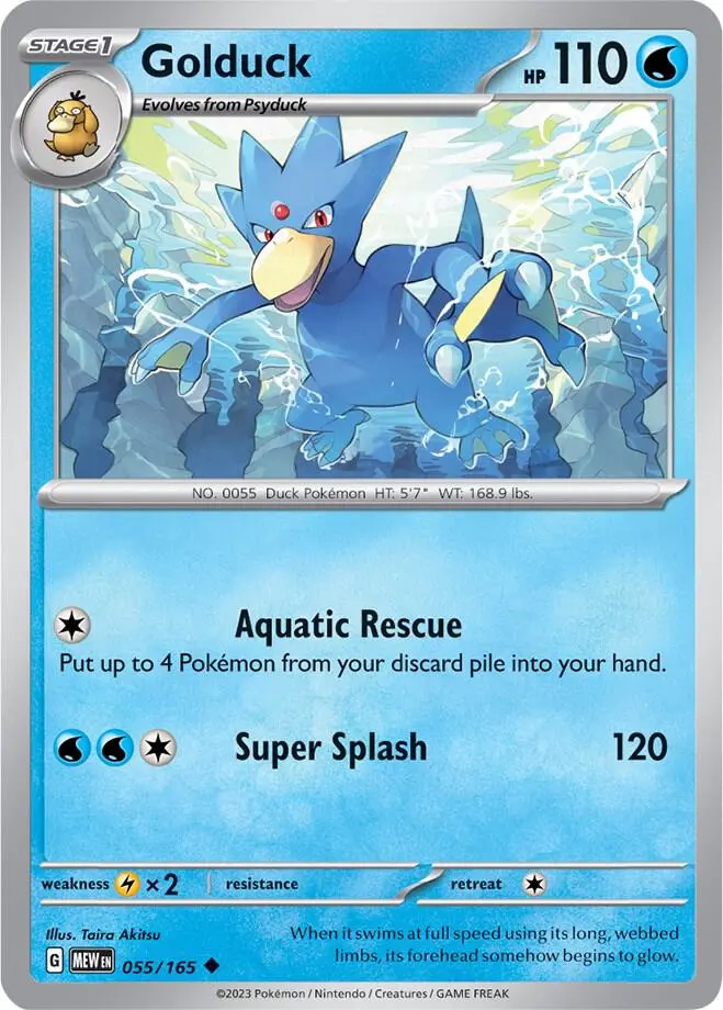 Golduck, Pokémon 151 055/165