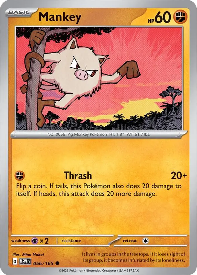 Mankey, Pokémon 151 056/165