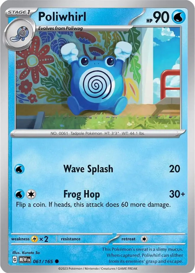 Poliwhirl, Pokémon 151 061/165