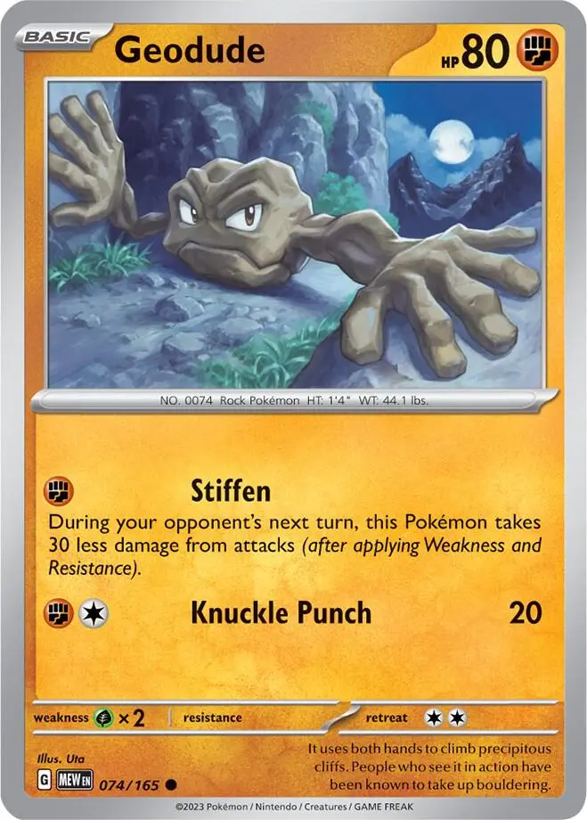 Geodude, Pokémon 151 074/165