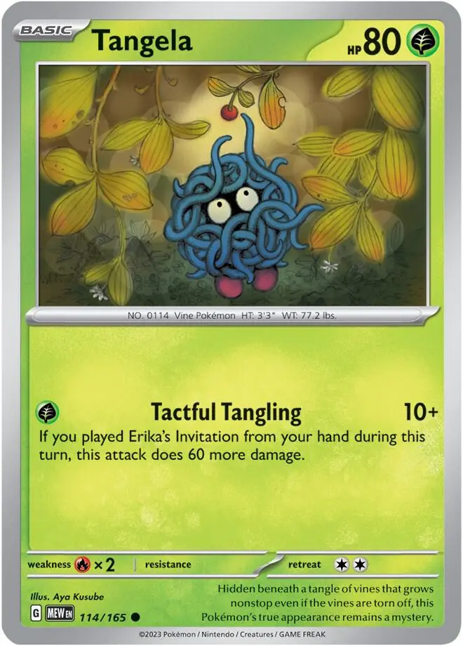 Tangela, Pokémon 151 114/165