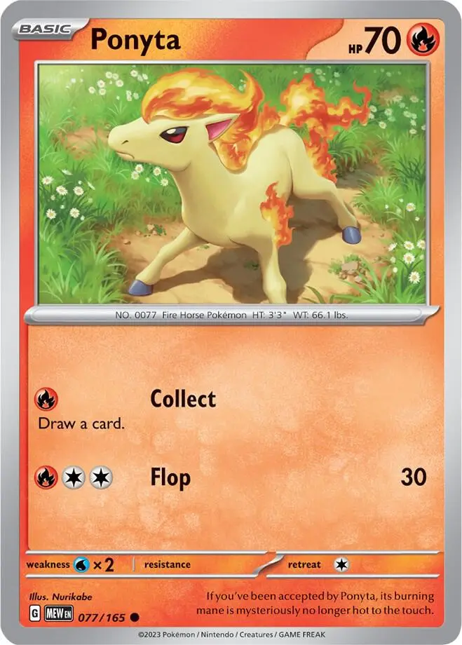 Ponyta, Pokémon 151 077/165