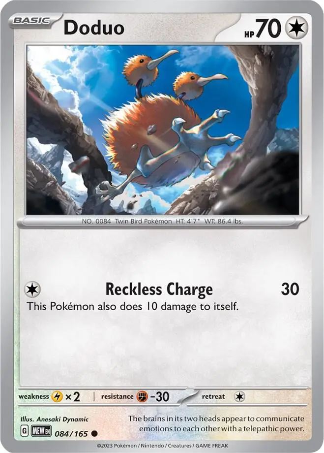 Doduo, Pokémon 151 084/165
