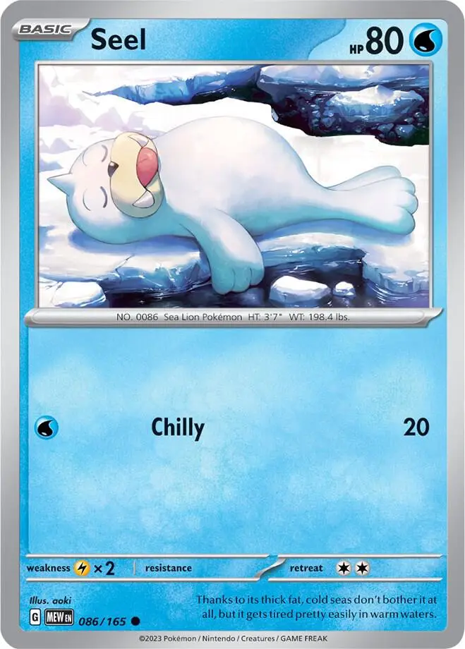 Seel, Pokémon 151 086/165