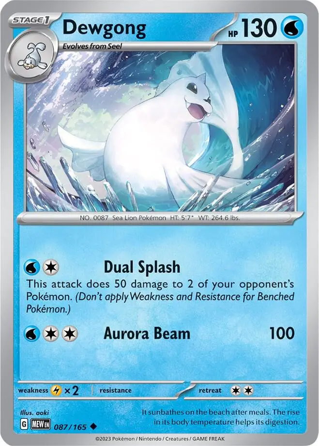 Dewgong, Pokémon 151 087/165