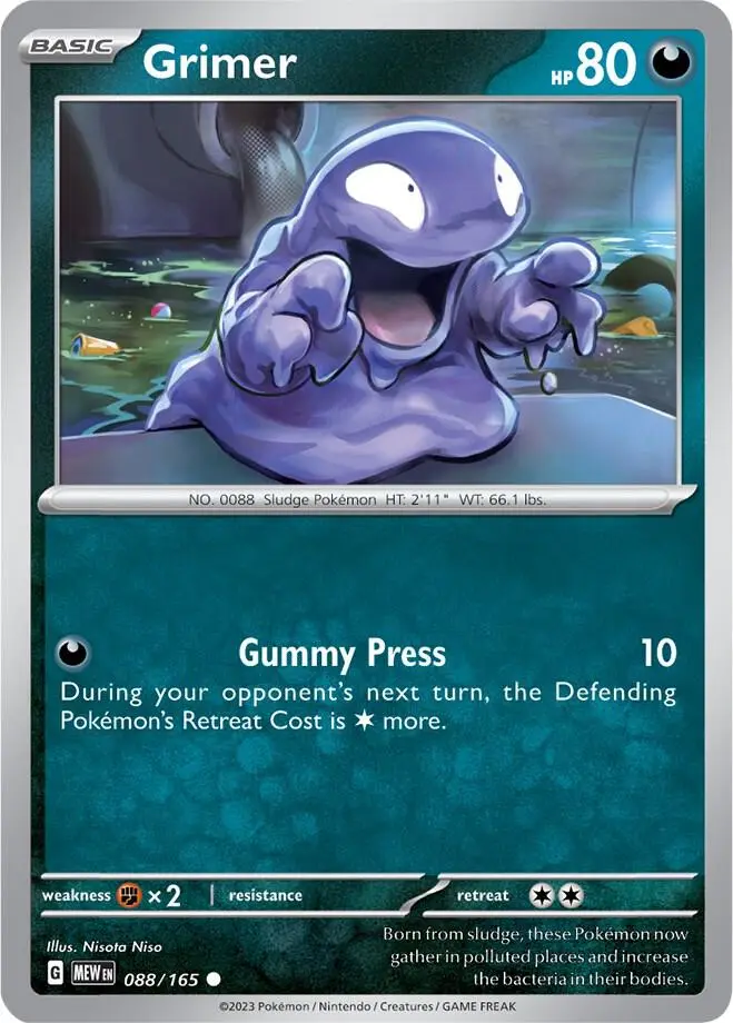 Grimer, Pokémon 151 088/165
