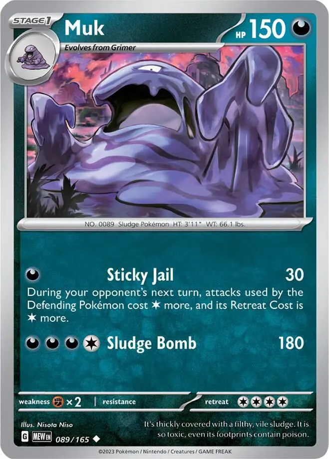 Muk, Pokémon 151 089/165