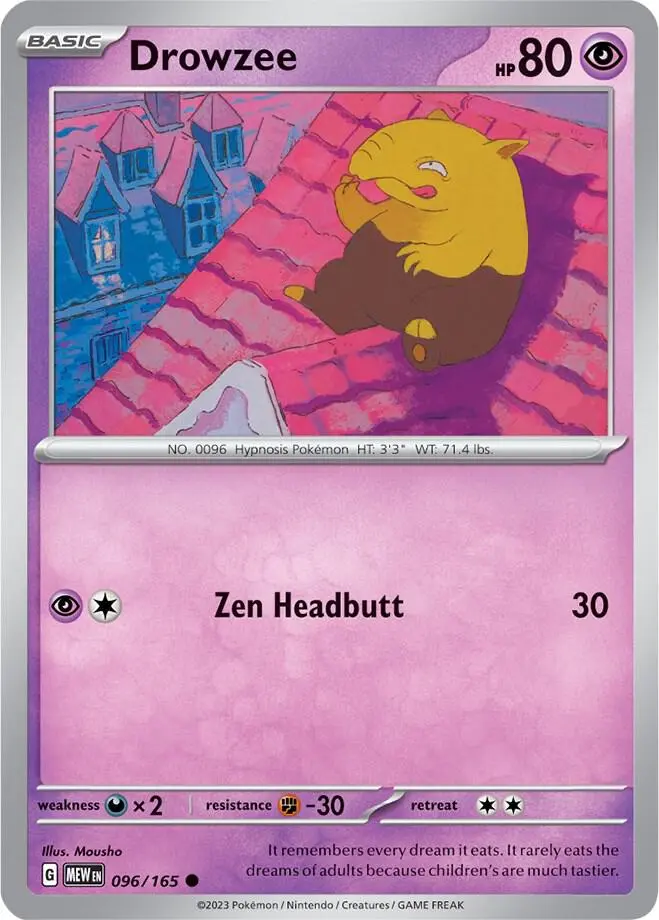 Drowzee, Pokémon 151 096/165