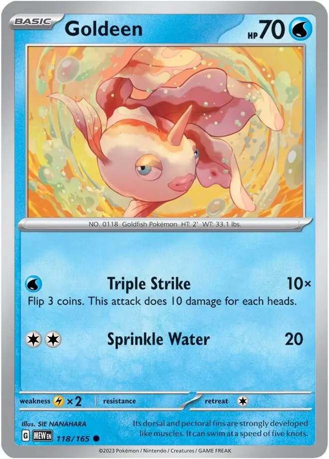 Goldeen, Pokémon 151 118/165