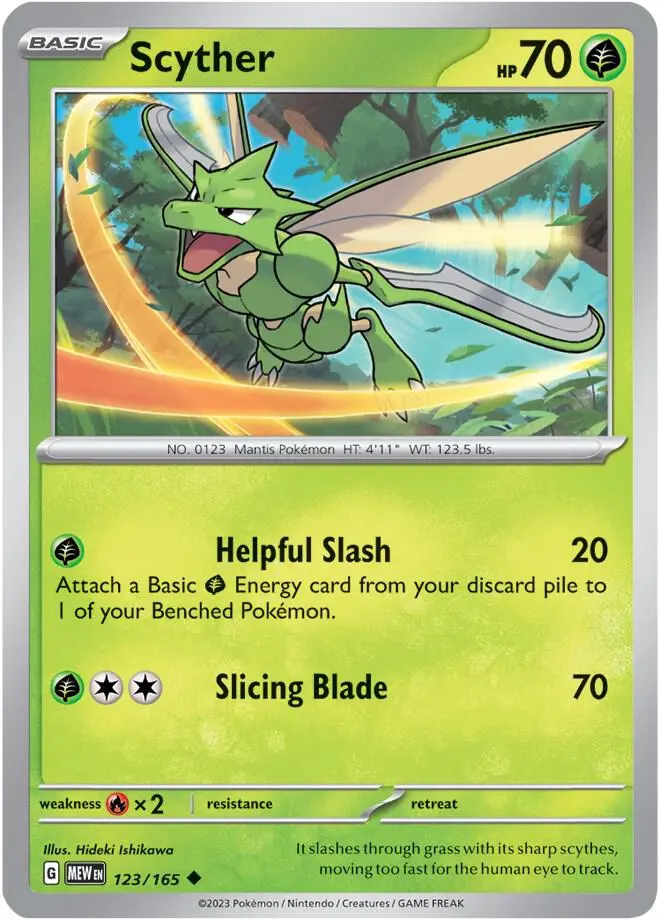 Scyther, Pokémon 151 123/165