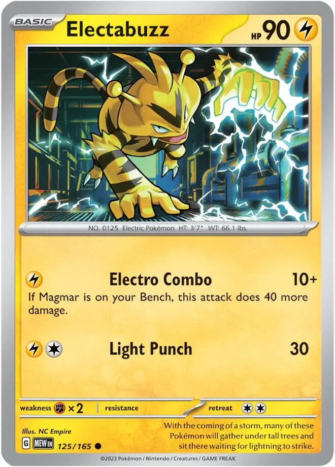 Electabuzz, Pokémon 151 125/165