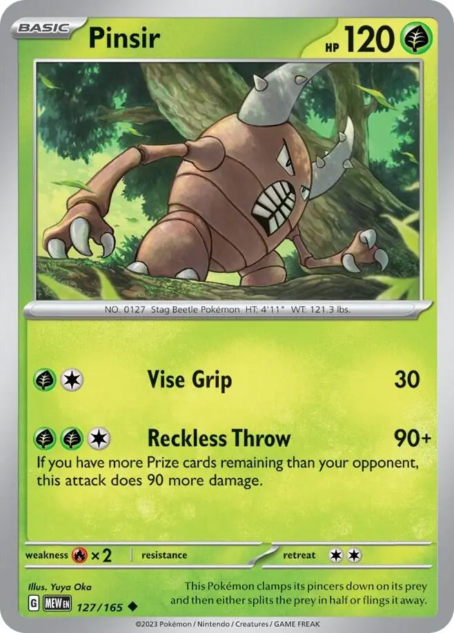 Pinsir, Pokémon 151 127/165