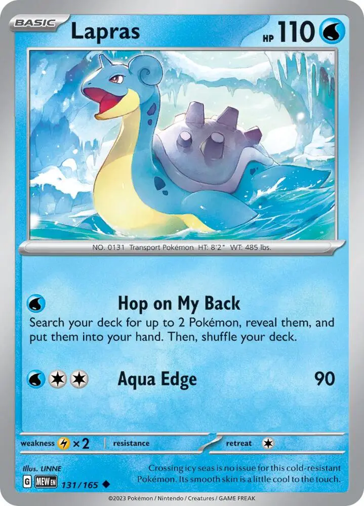 Lapras, Pokémon 151 131/165