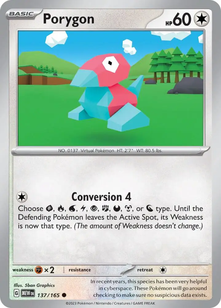 Porygon, Pokémon 151 137/165