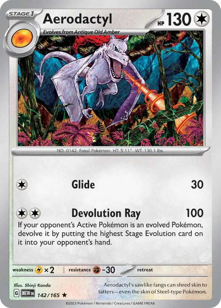 Aerodactyl, Pokémon 151 142/165