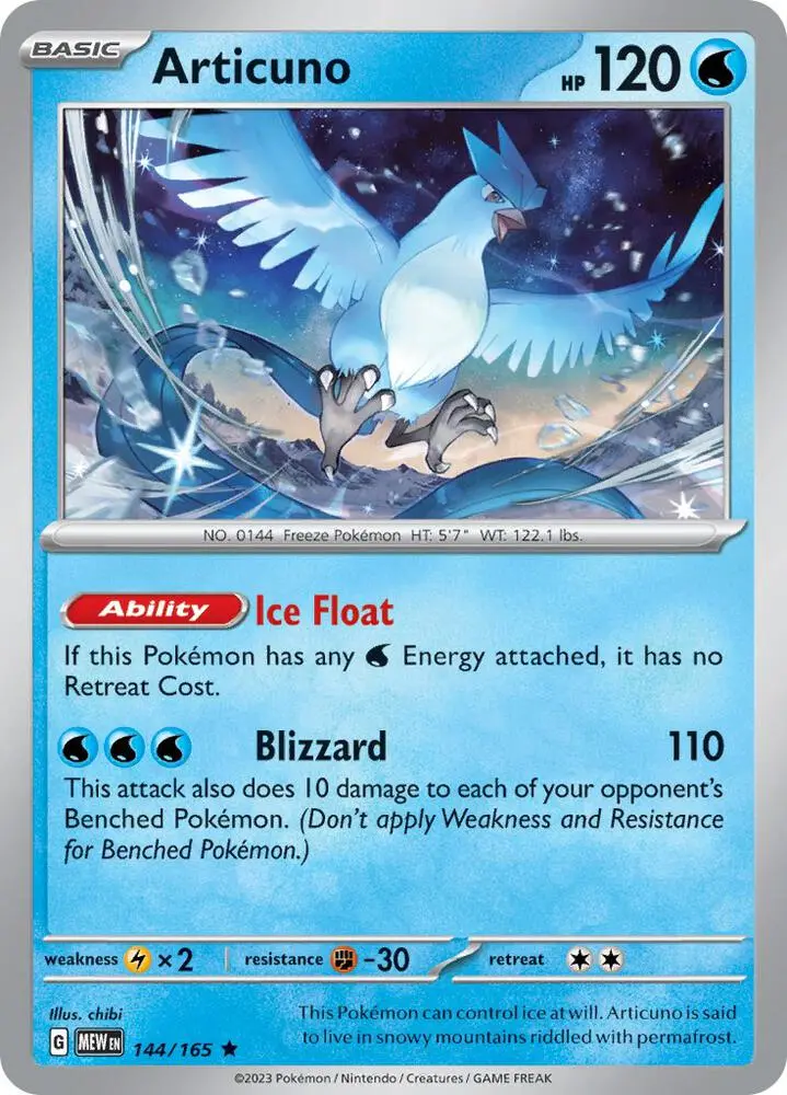 Articuno, Pokémon 151 144/165