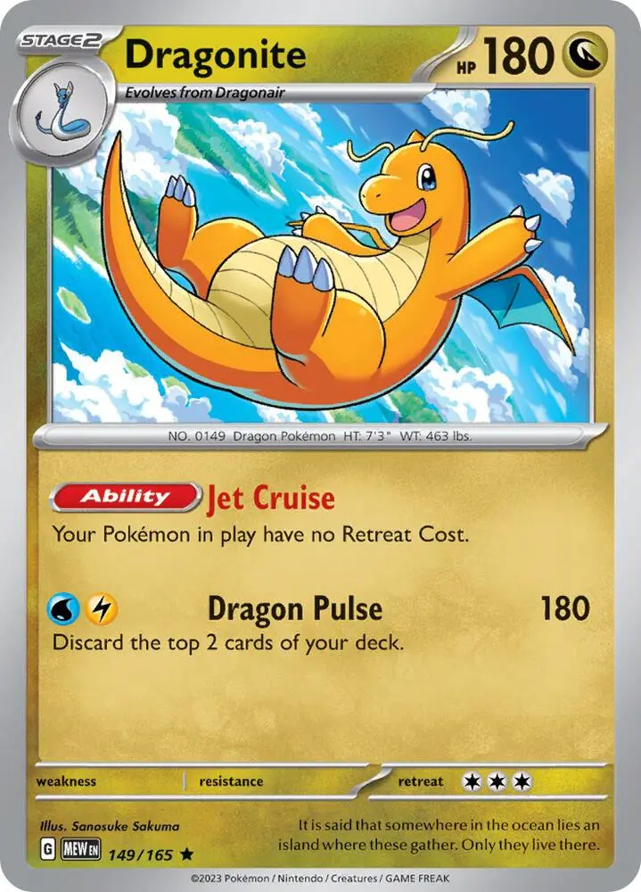 Dragonite, Pokémon 151 149/165