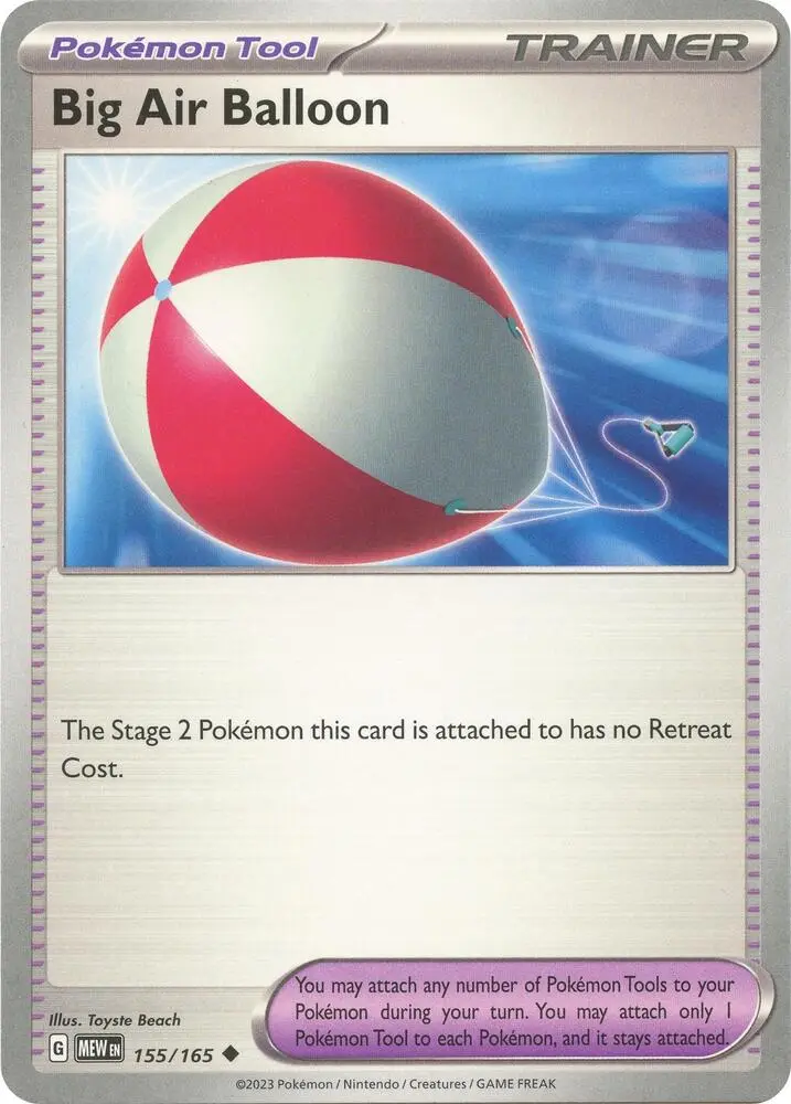 Big Air Balloon, Pokémon 151 155/165