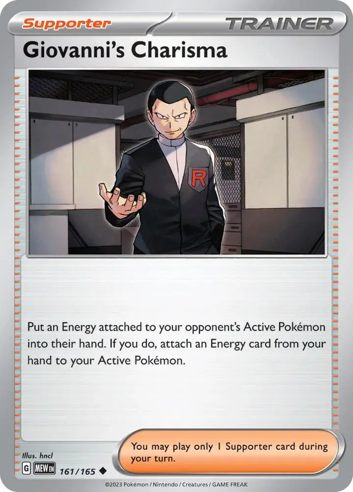 Giovanni's Charisma, Pokémon 151 161/165