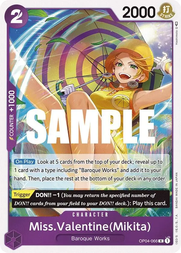 Miss.Valentine (Mikita), Kingdoms of Intrigue OP04-066