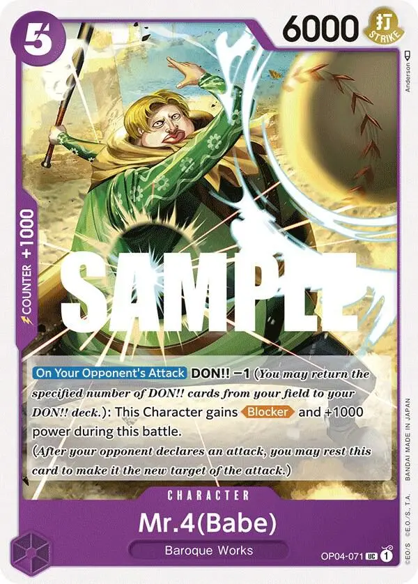Mr.4 (Babe), Kingdoms of Intrigue OP04-071