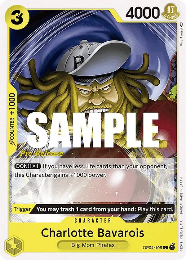 Charlotte Bavarois, Kingdoms of Intrigue Pre-Release Cards OP04-106