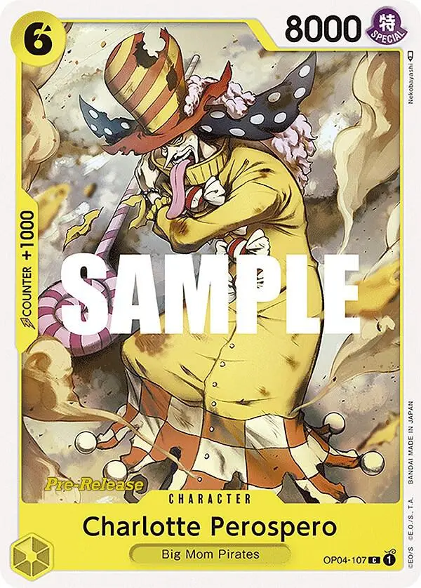 Charlotte Perospero, Kingdoms of Intrigue Pre-Release Cards OP04-107