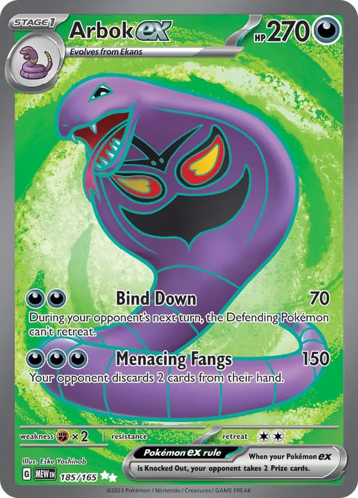 Arbok ex, Pokémon 151 185/165