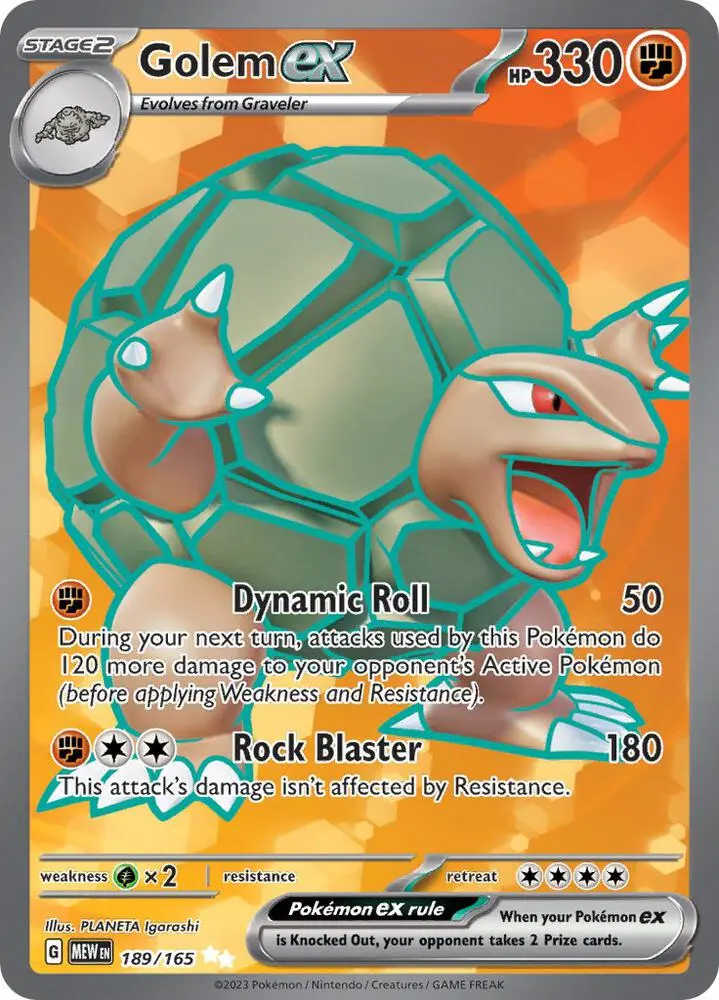 Golem ex, Pokémon 151 189/165